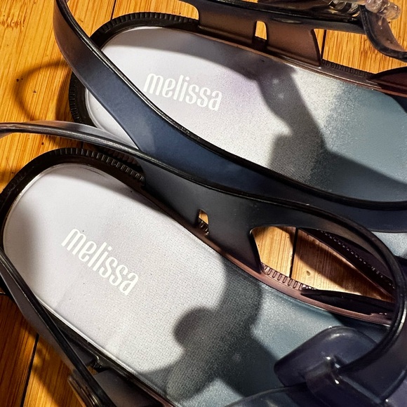 NWOT Melissa Possession Gradient Lilac / Blue Jelly Sandals Size BR 6 / US 7 - Picture 5 of 16